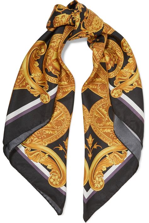 versace print foulard scarf|Versace scarf women's.